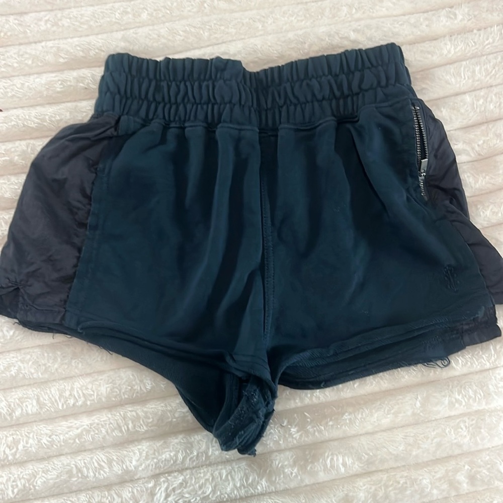 free people movement navy shorts